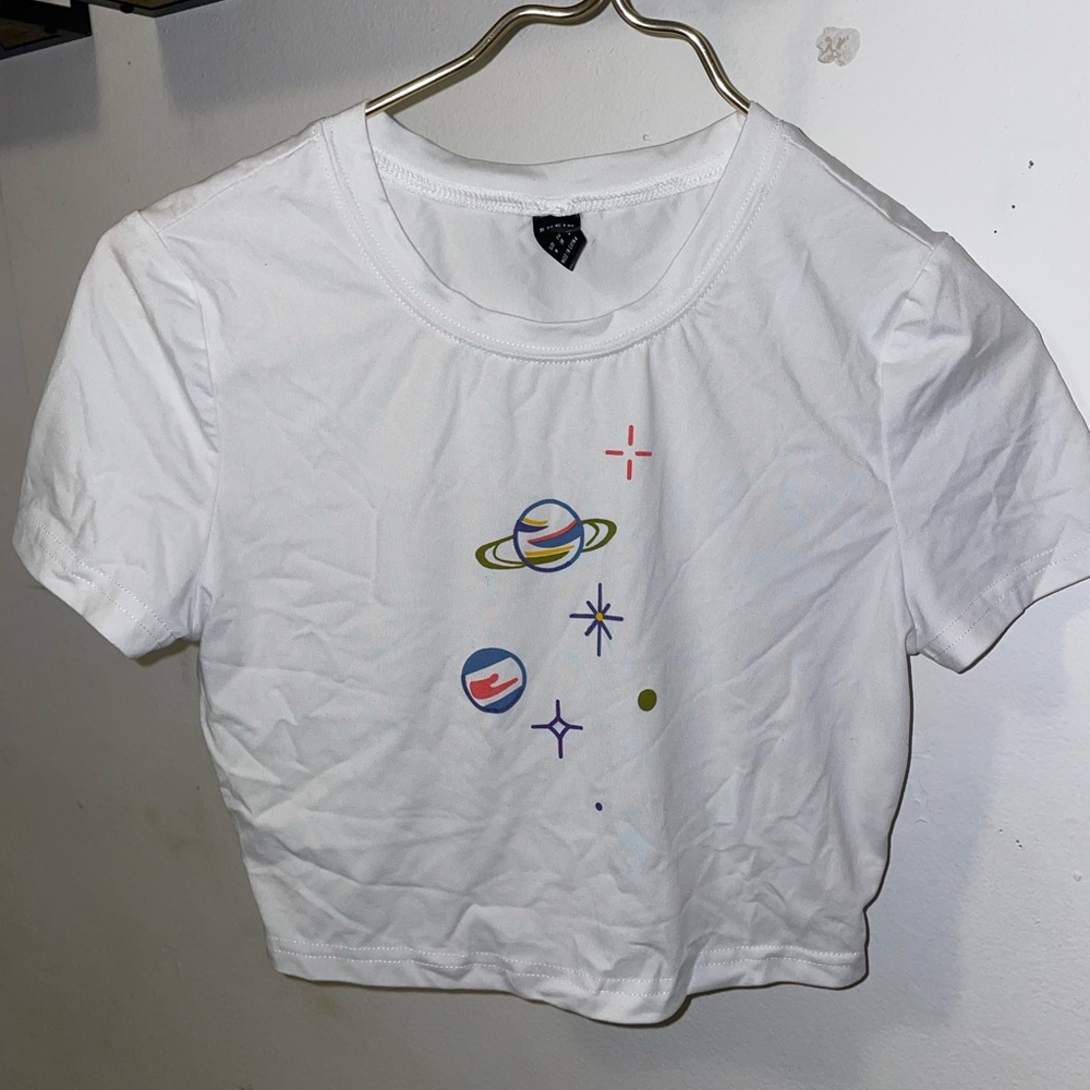 Shein space tee medium